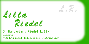 lilla riedel business card